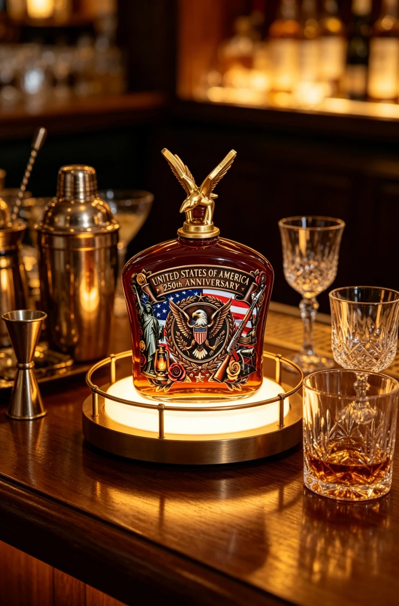 Vintage Collectible Liquor Bottles - Decantador de whisky com design vintage
