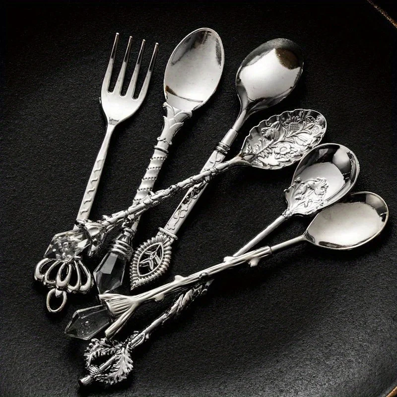 Vintage Collectible Spoons - Conjunto de Talheres Vintage com 6
