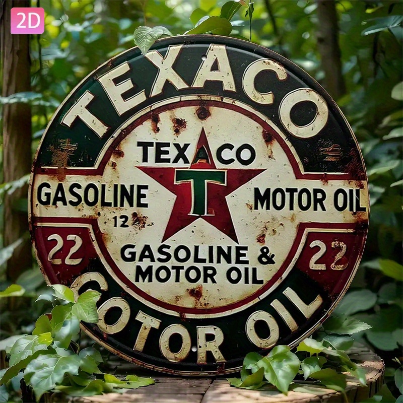 Placa de metal vintage da Texa - Vintage Collectible Plates avaliação e preço