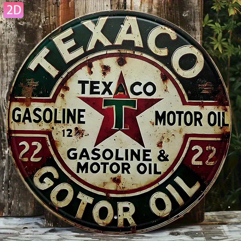 Placa de metal vintage da Texa - Vintage Collectible Plates avaliação e preço
