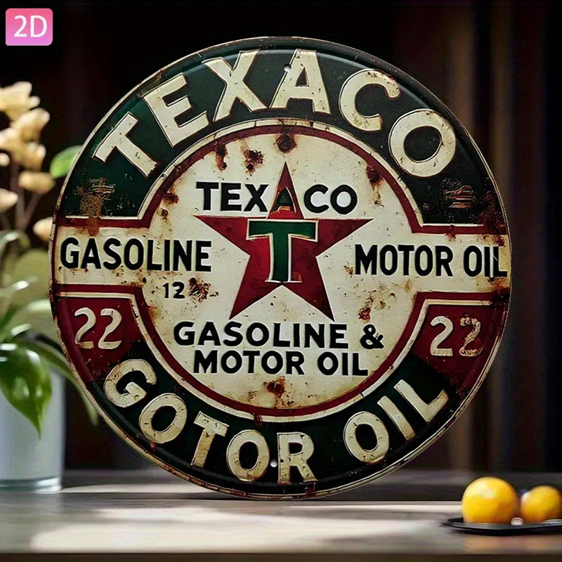 Placa de metal vintage da Texa - Vintage Collectible Plates avaliação e preço